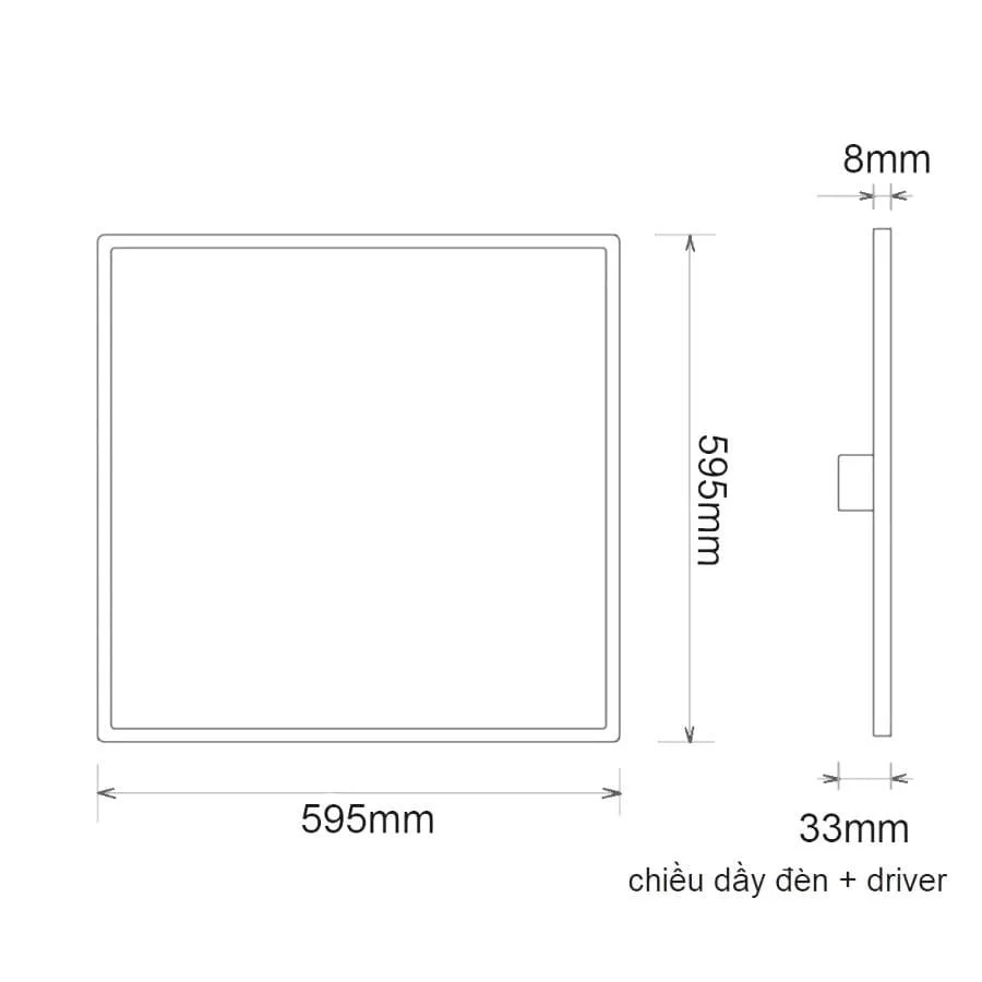Đèn Led Panel phòng sạch 600x600mm - Ảnh 2