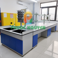 Bàn Thí Nghiệm Trung Tâm Hệ C-Frame (Có Chậu Rửa & Giá Treo) - Ảnh 3
